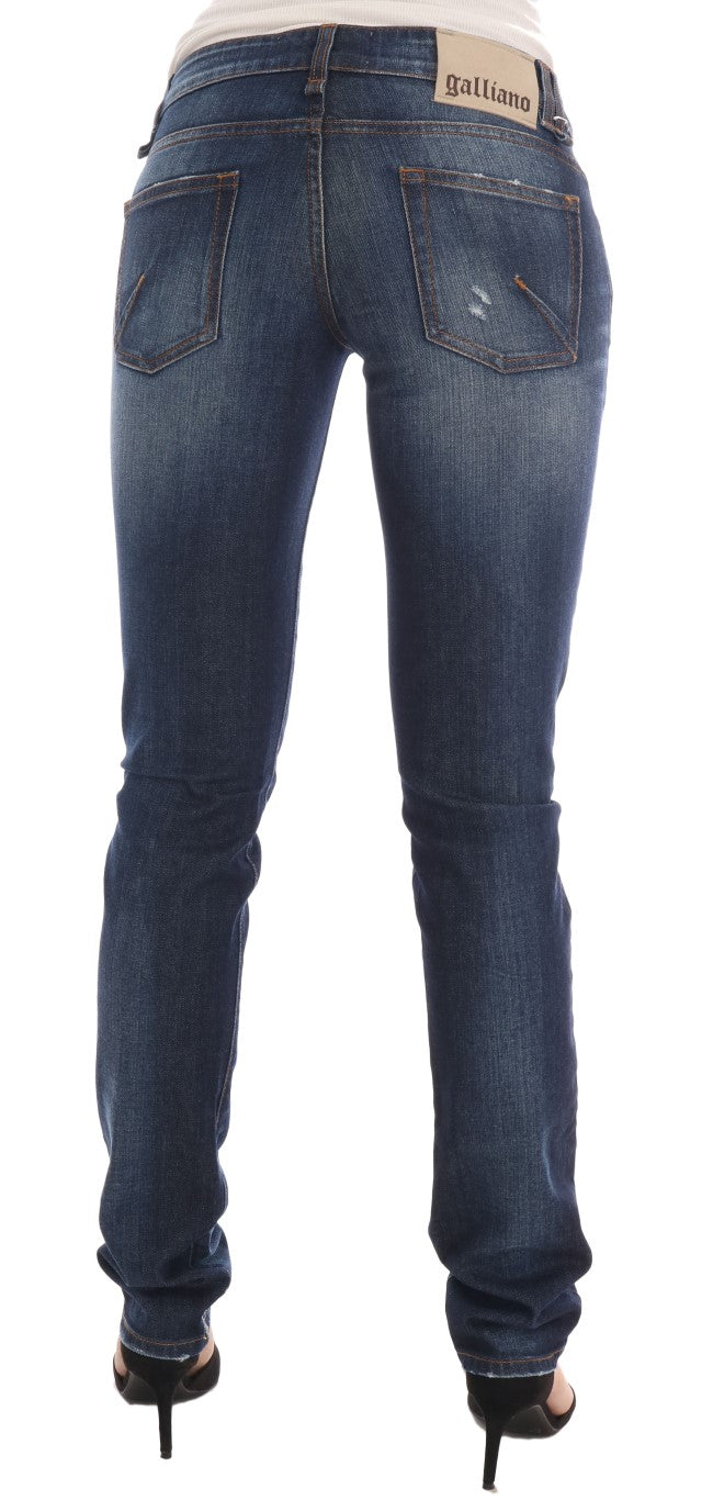 John Galliano Stylish Skinny Low Rise Denim Women's Jeans