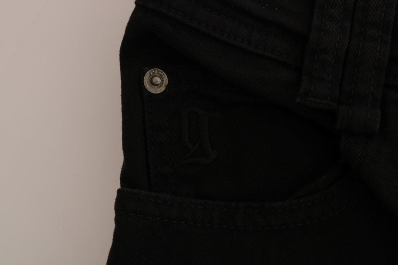 John Galliano Chic Black Regular Fit Denim Women's Jeans