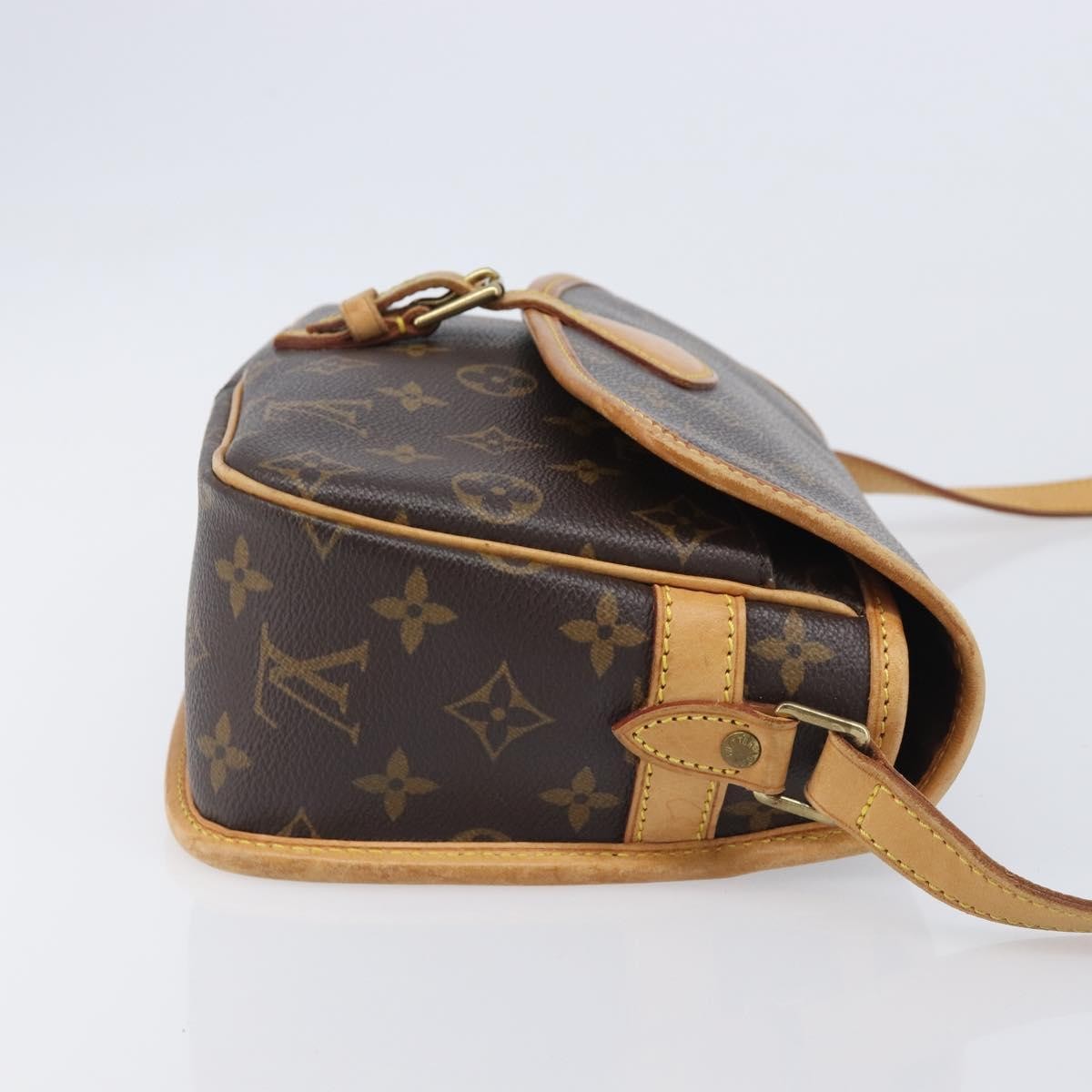 Louis Vuitton Sologne Monogram Canvas Brown Canvas Handbag (Pre-Owned)
