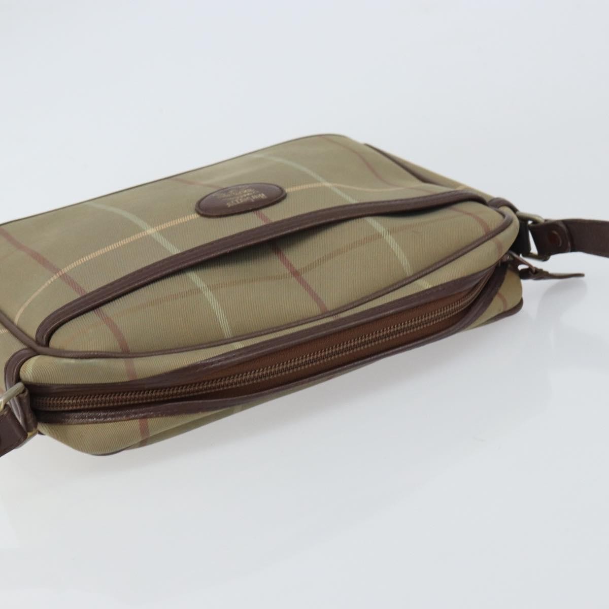 Burberry Nova Check Canvas Beige Canvas Shoulder Bag Bag (Pre-Owned)