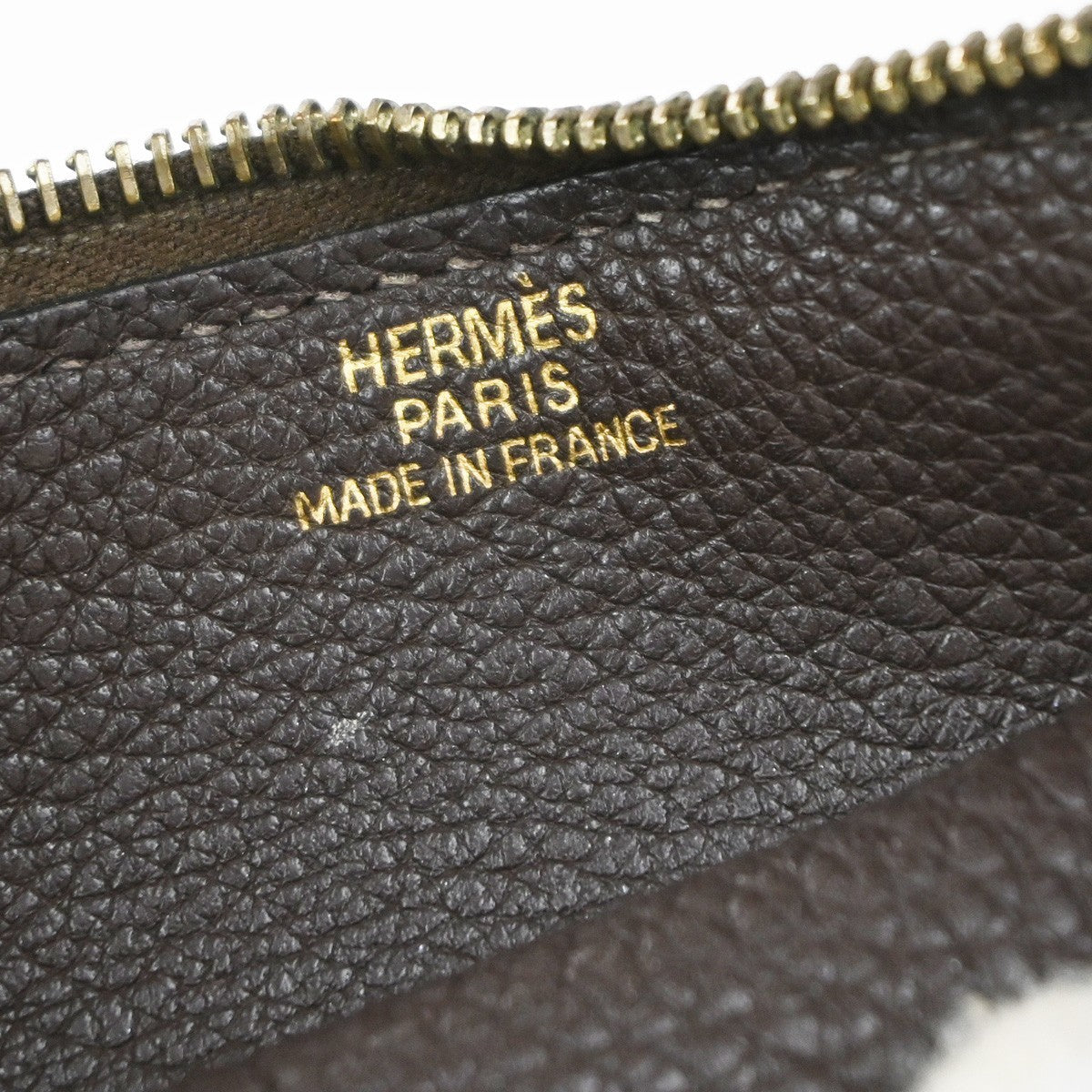 Hermes Dogon Compact Leather Brown Leather Wallets Accessory (Pre-Owned)