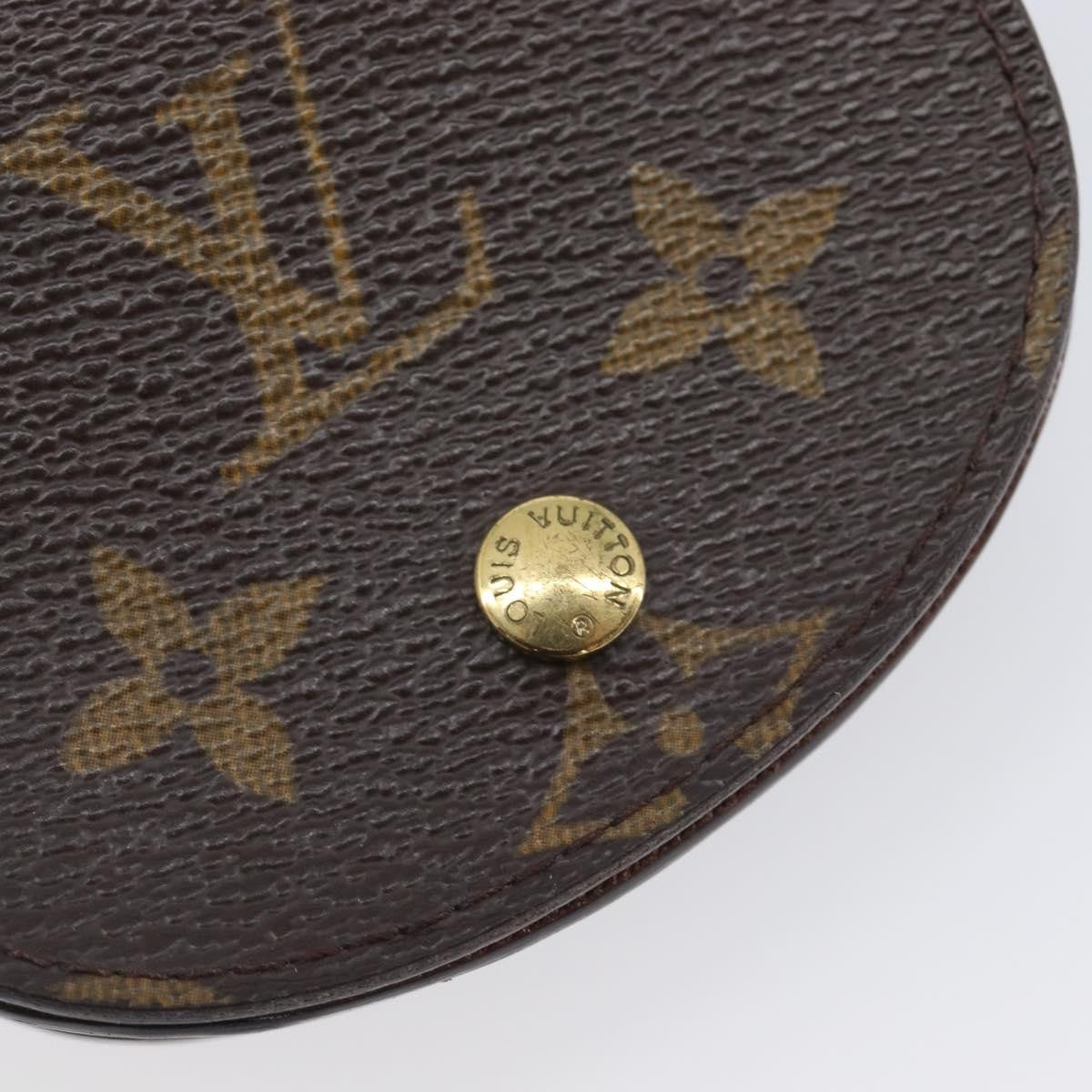 Louis Vuitton Porte Monnaie Gousset Canvas Brown Canvas Wallets Accessory (Pre-Owned)
