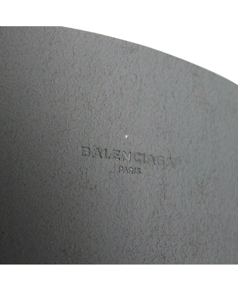 Balenciaga Women's Grey Linoleum Wide Belt Gold Hardware (80 / 32)