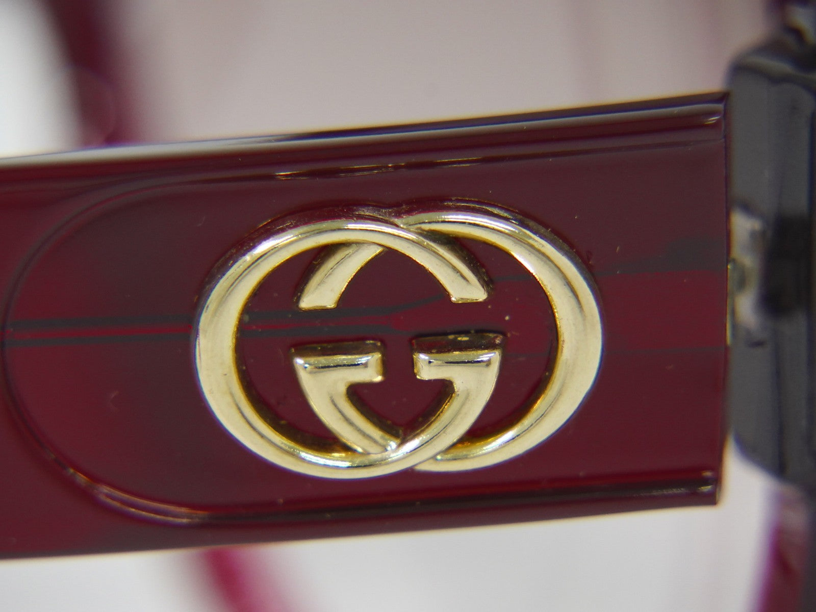 Gucci Eyewear Interlocking G Sunglasses Red Plastic Sunglasse Accessory (Pre-Owned)
