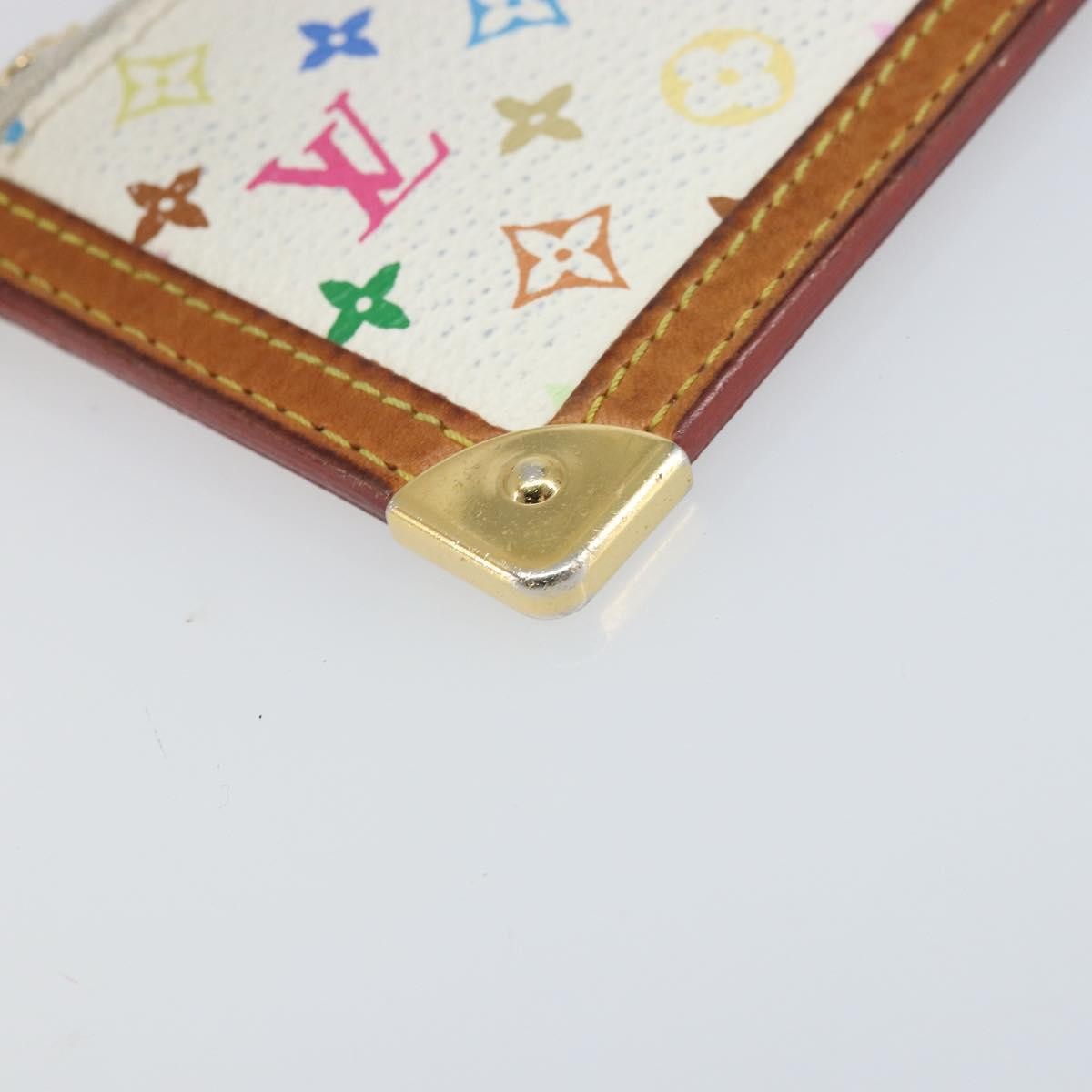 Louis Vuitton Pochette Clés Nm Monogram Multicolor Canvas White Canvas Wallets Accessory (Pre-Owned)