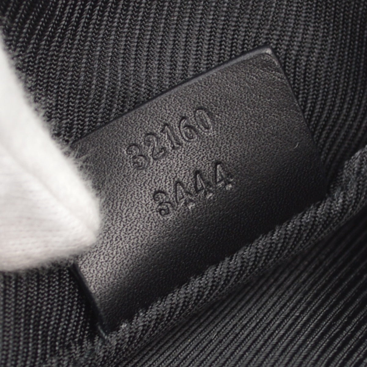 Gucci Zip Gg Denim Black Canvas Crossbody Bag Bag (Pre-Owned)