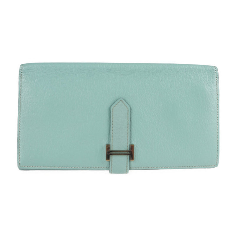 Hermès Béarn Green Leather Wallet  (Pre-Owned)