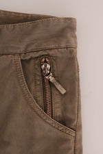 Ermanno Scervino Chic Brown Casual Cotton Women's Pants