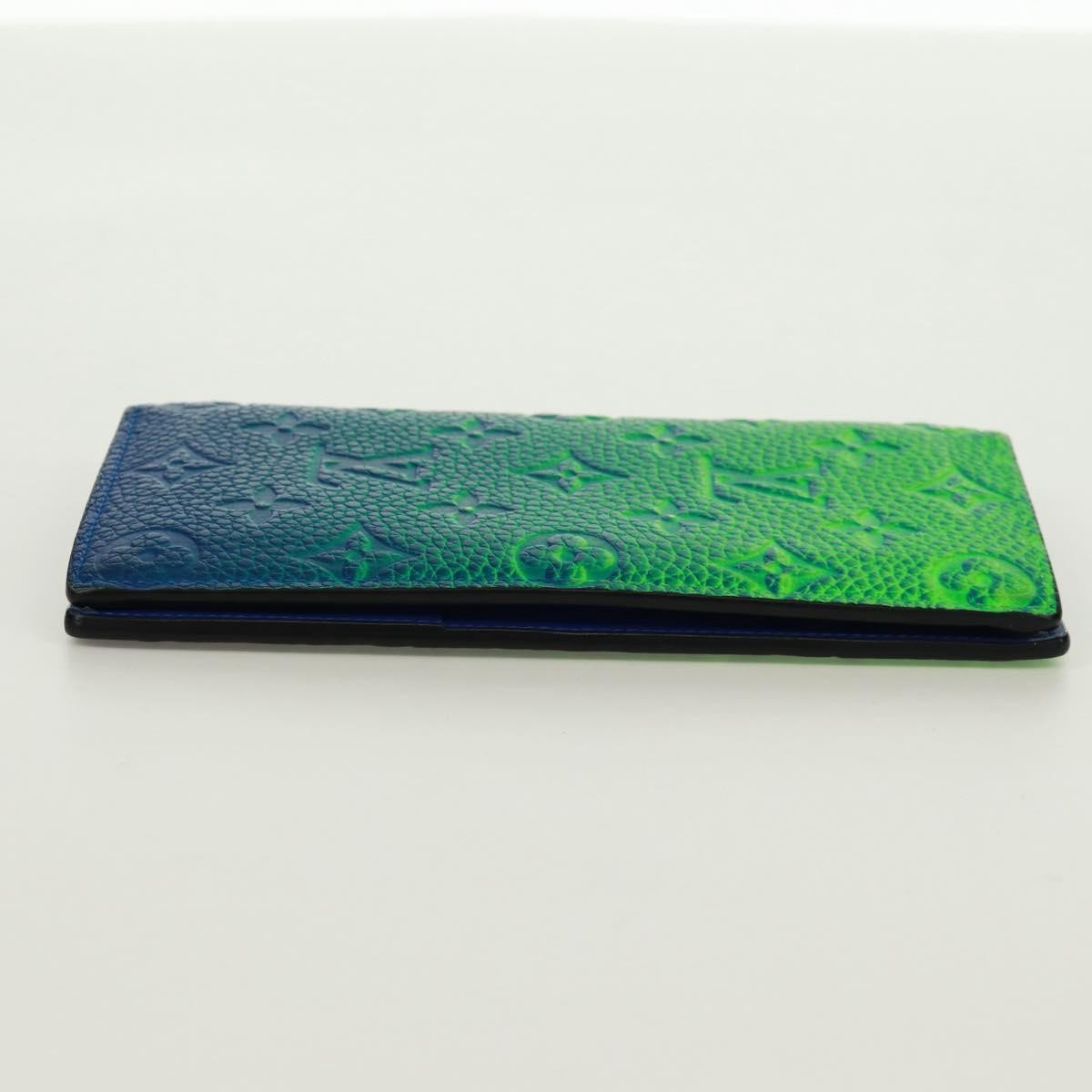 Louis Vuitton Brazza Limited Edition Illusion Monogram Taurillon Leather Green Leather Wallets Accessory (Pre-Owned)