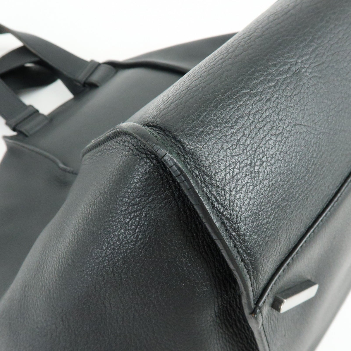 Loewe Hammock Leather Black Leather Handbag (Pre-Owned)