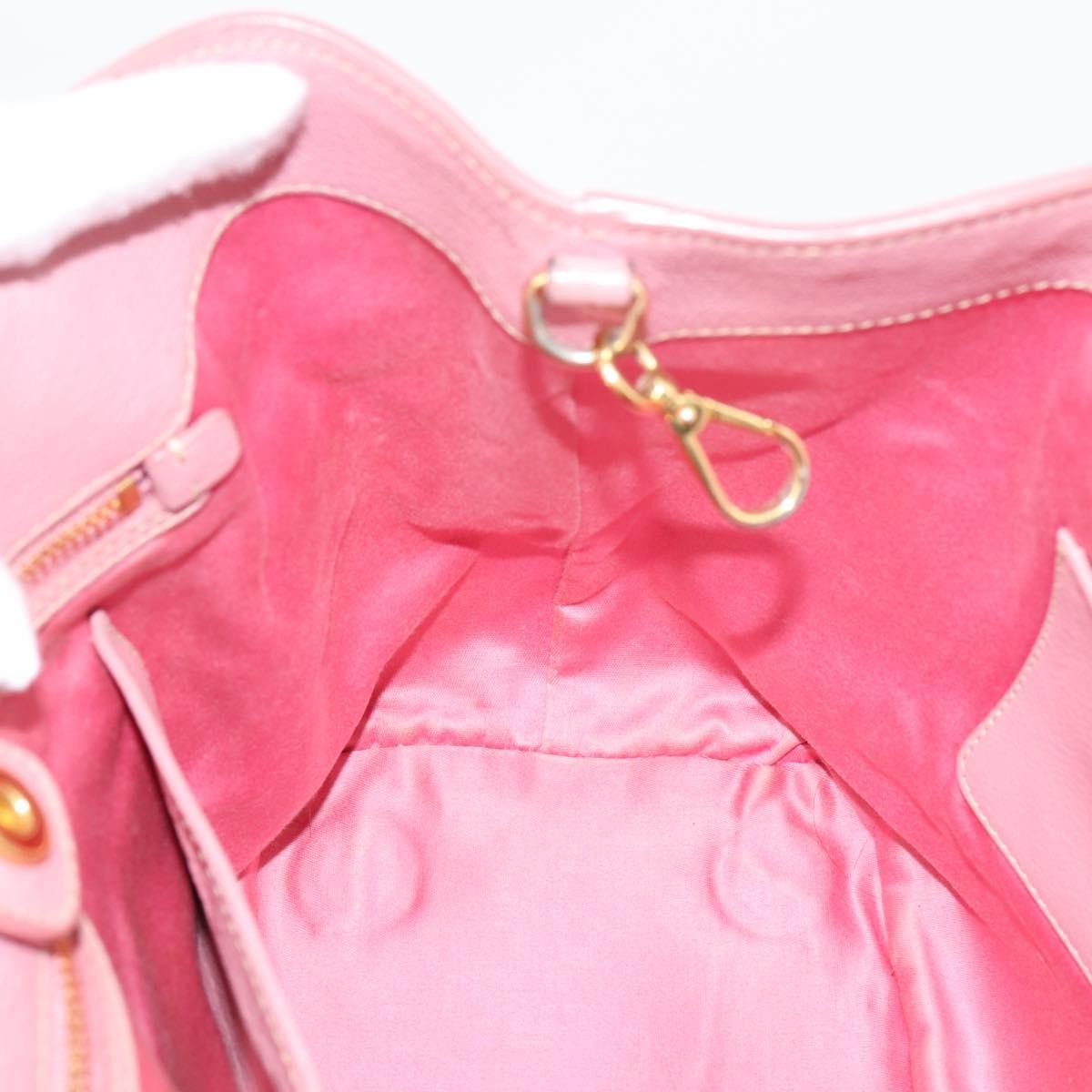 Miu Miu Madras Convertible Leather Pink Leather Tote Bag Bag (Pre-Owned)