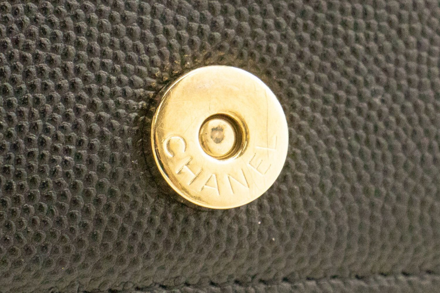 Chanel Boy Wallet On Chain Quilted Caviar Black Calfskin Wallets Accessory (Pre-Owned)
