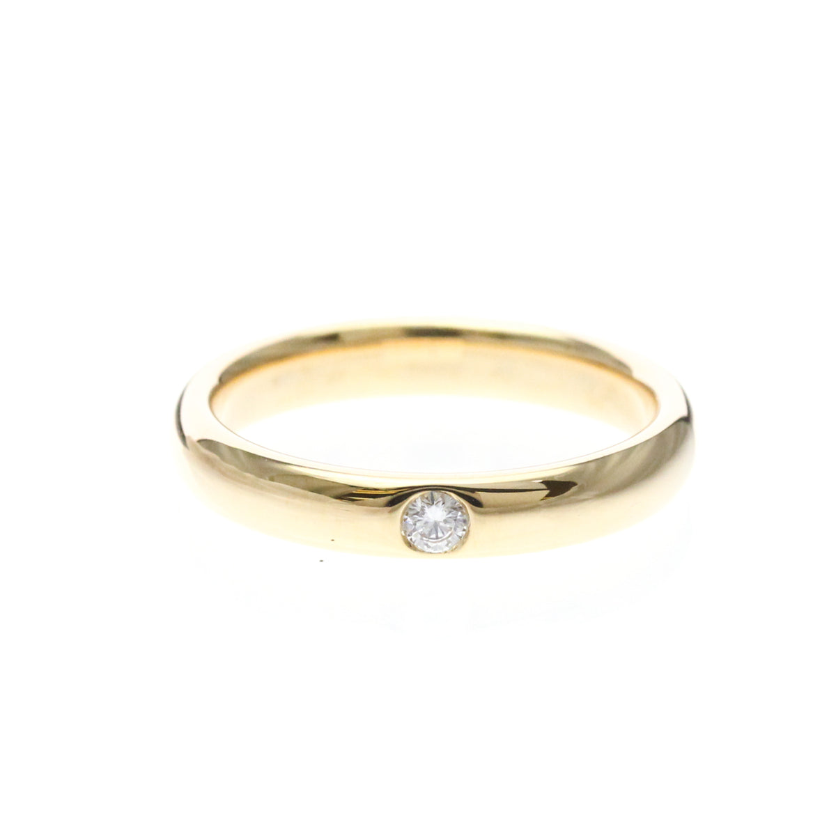 Harry Winston Single Diamond Band Platinum With Diamond Gold Pink_Gold Ring Jewelry (Pre-Owned)