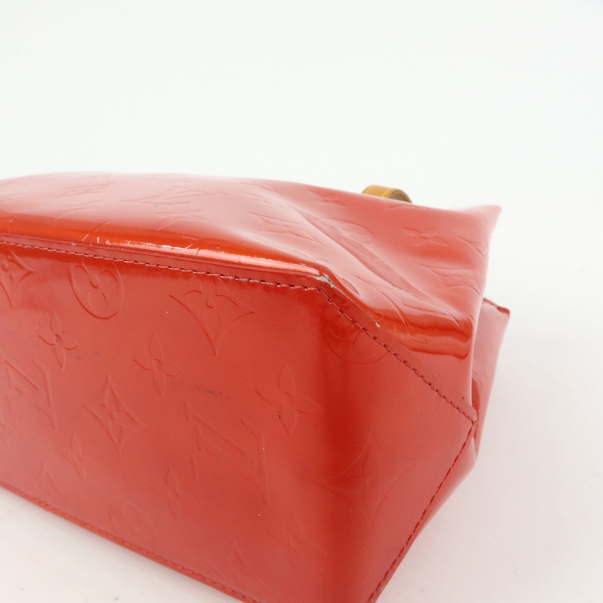 Louis Vuitton Reade Monogram Vernis Red Patent_Leather Handbag (Pre-Owned)
