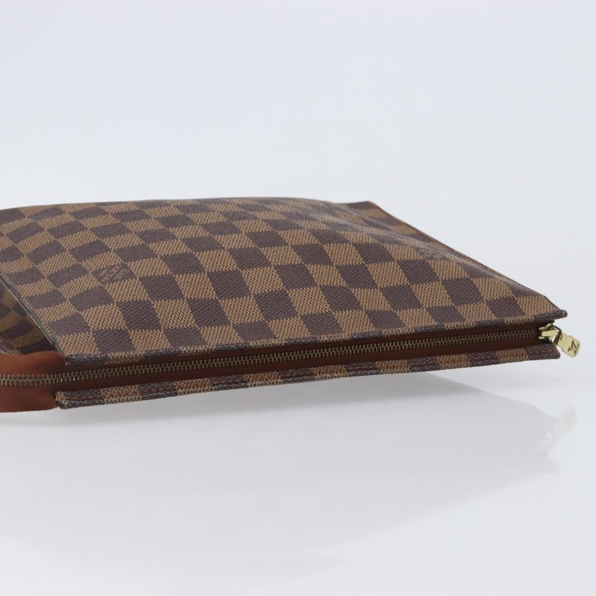 Louis Vuitton Toiletry Pouch Damier Brown Canvas Clutche & Pouche Bag (Pre-Owned)