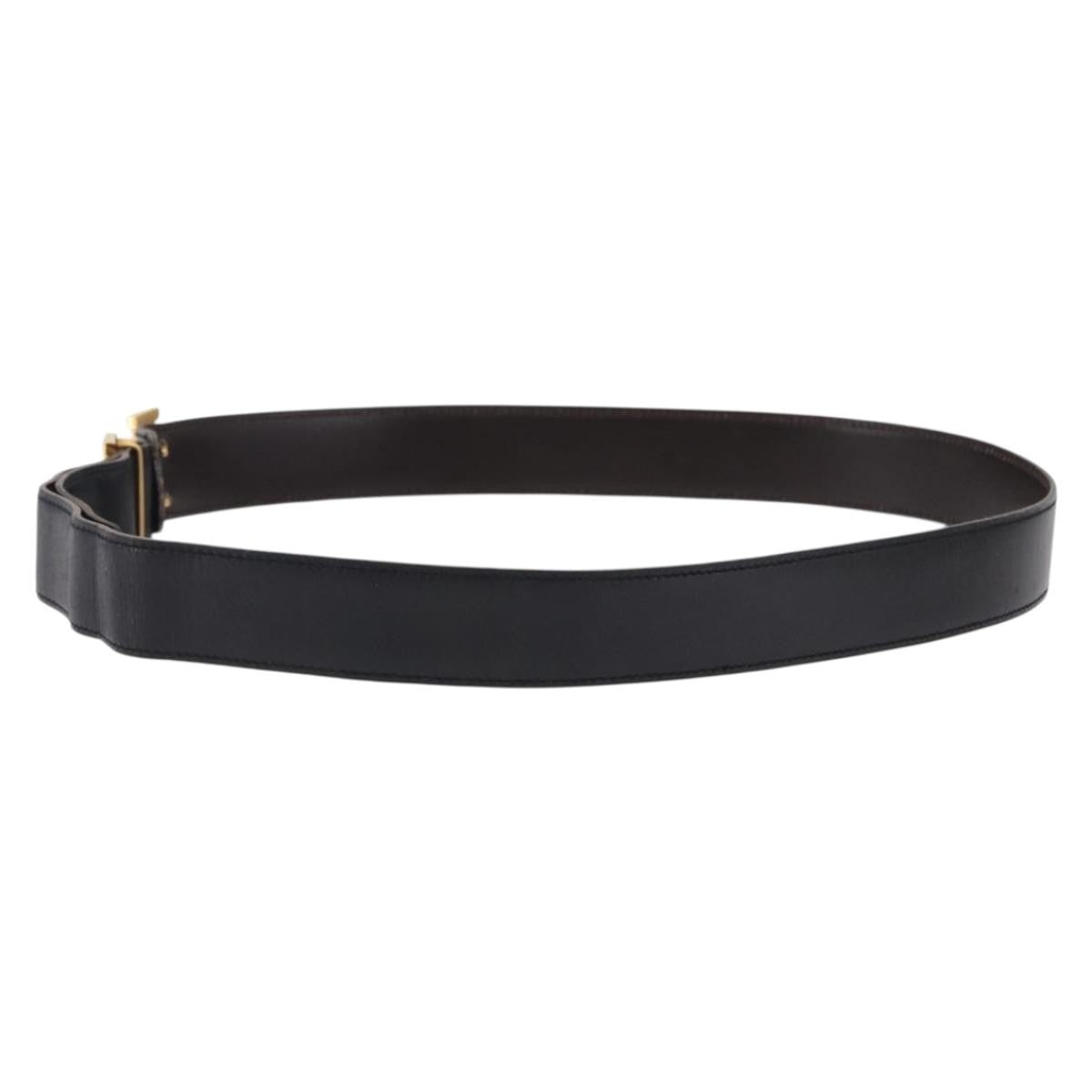 Hermes Constance Reversible Belt Leather Black Leather Belts Accessory (Pre-Owned)