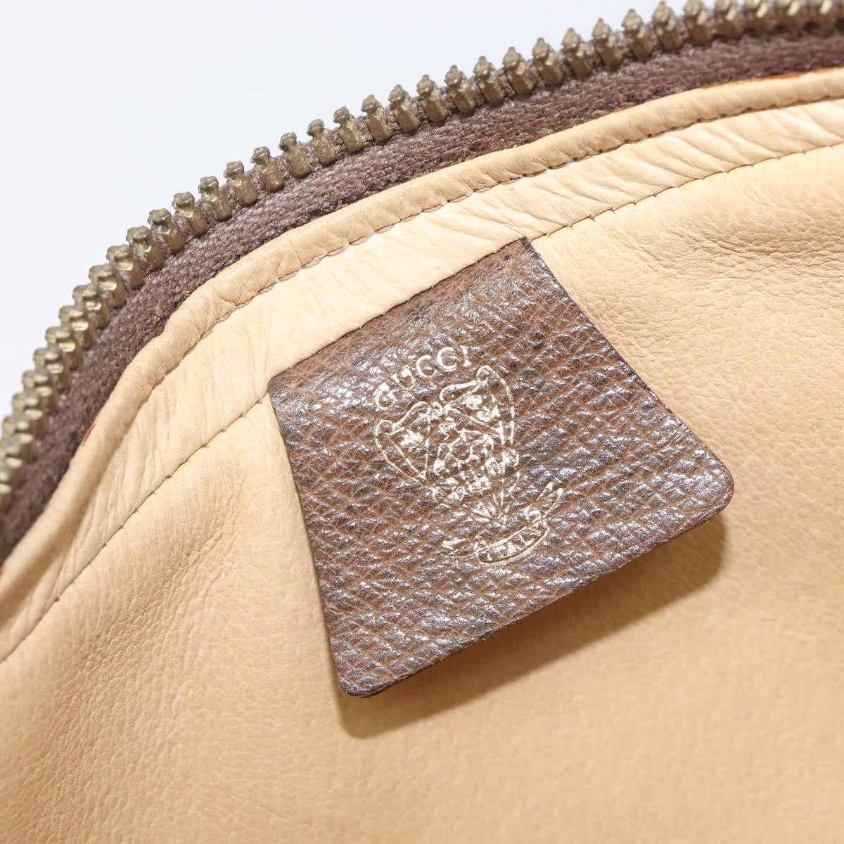 Gucci Shoulder Leather Brown Leather Shoulder Bag Bag (Pre-Owned)
