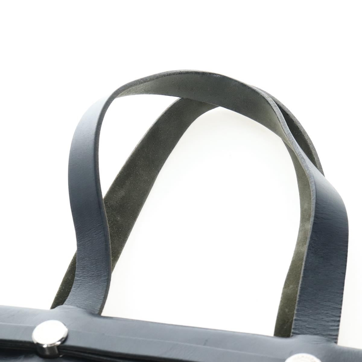 Hermes Herbag Cabas Toile And Leather Black Canvas Tote Bag Bag (Pre-Owned)