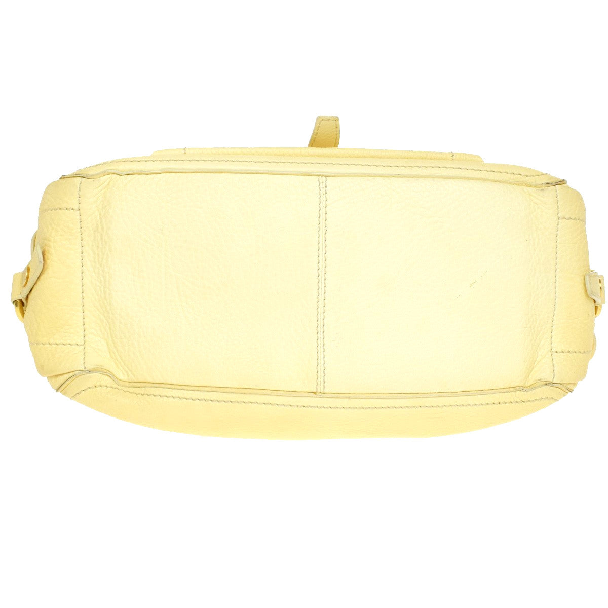 Celine Boogie Satchel Leather Yellow Leather Handbag (Pre-Owned)