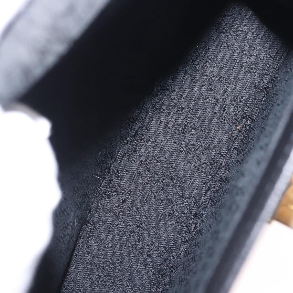 Saint Laurent Vintage Shoulder Bag Leather Black Leather Shoulder Bag Bag (Pre-Owned)