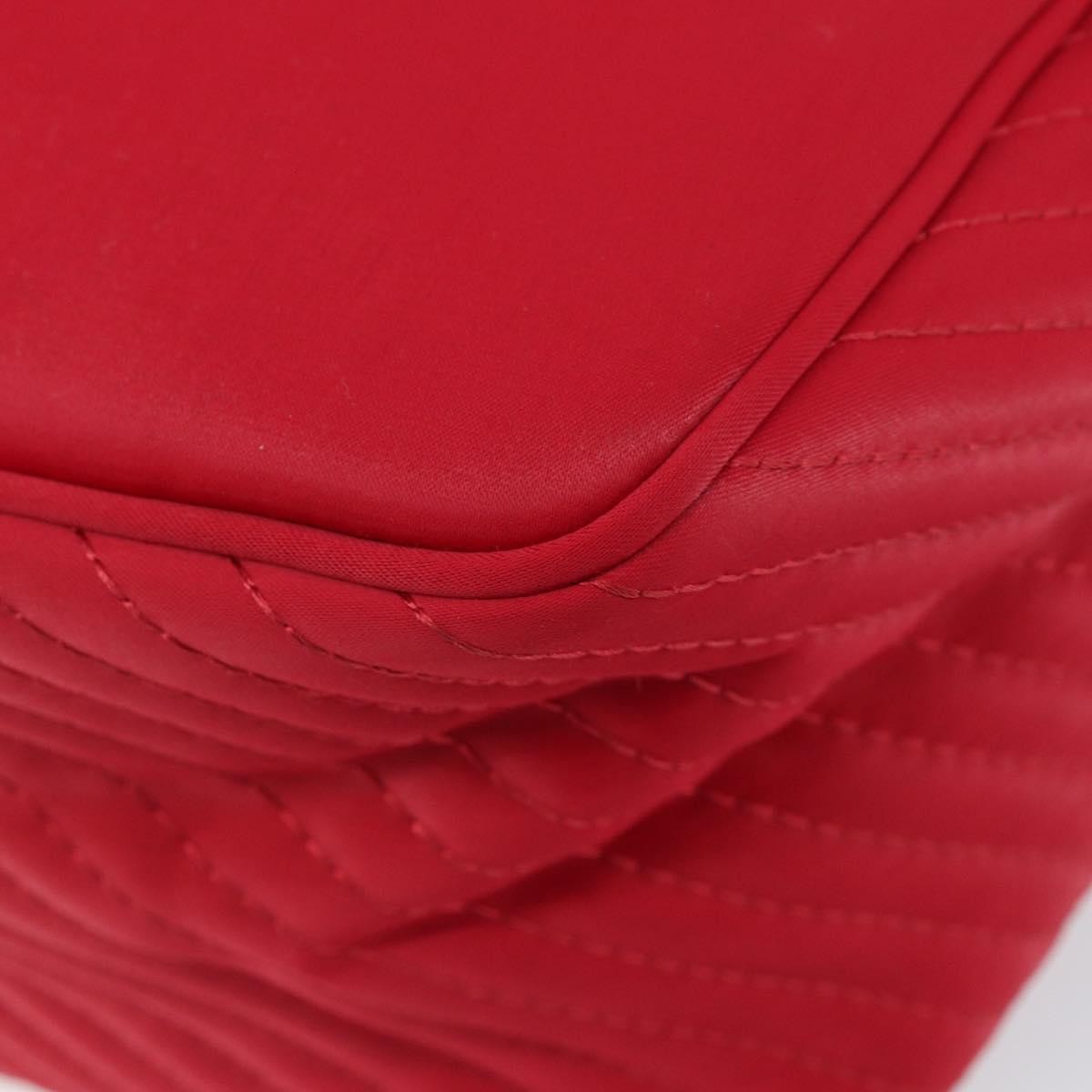 Saint Laurent Vintage Nylon Red Nylon Shoulder Bag Bag (Pre-Owned)