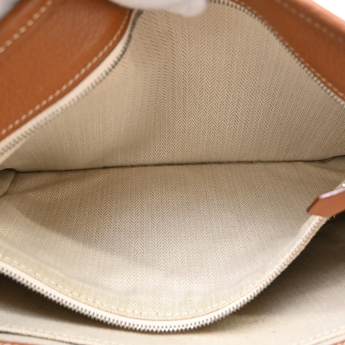 Hermes Barda Messenger Clemence Brown Leather Shoulder Bag Bag (Pre-Owned)