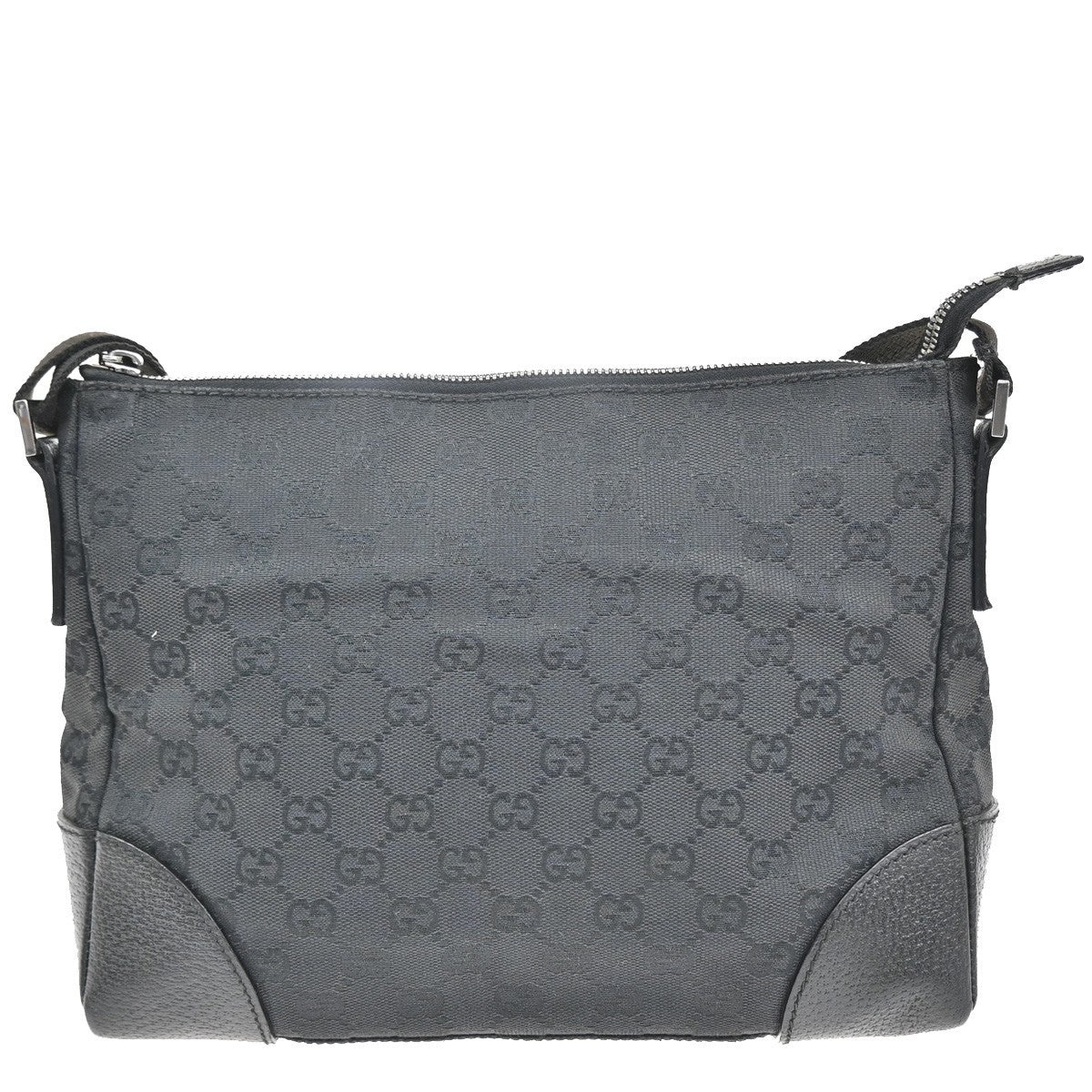 Gucci Joy Messenger Gg Canvas And Leather Black Canvas Shoulder Bag Bag (Pre-Owned)