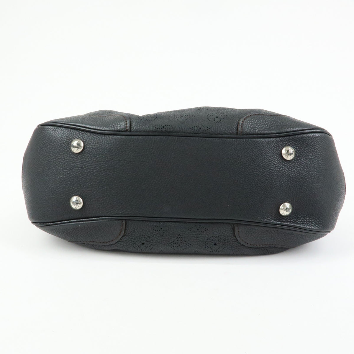 Louis Vuitton Solar Mahina Leather Black Leather Handbag (Pre-Owned)