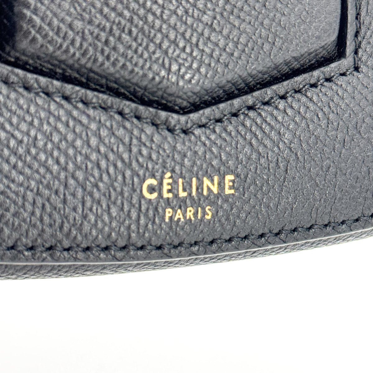 Celine Trotteur Calfskin Black Leather Crossbody Bag Bag (Pre-Owned)