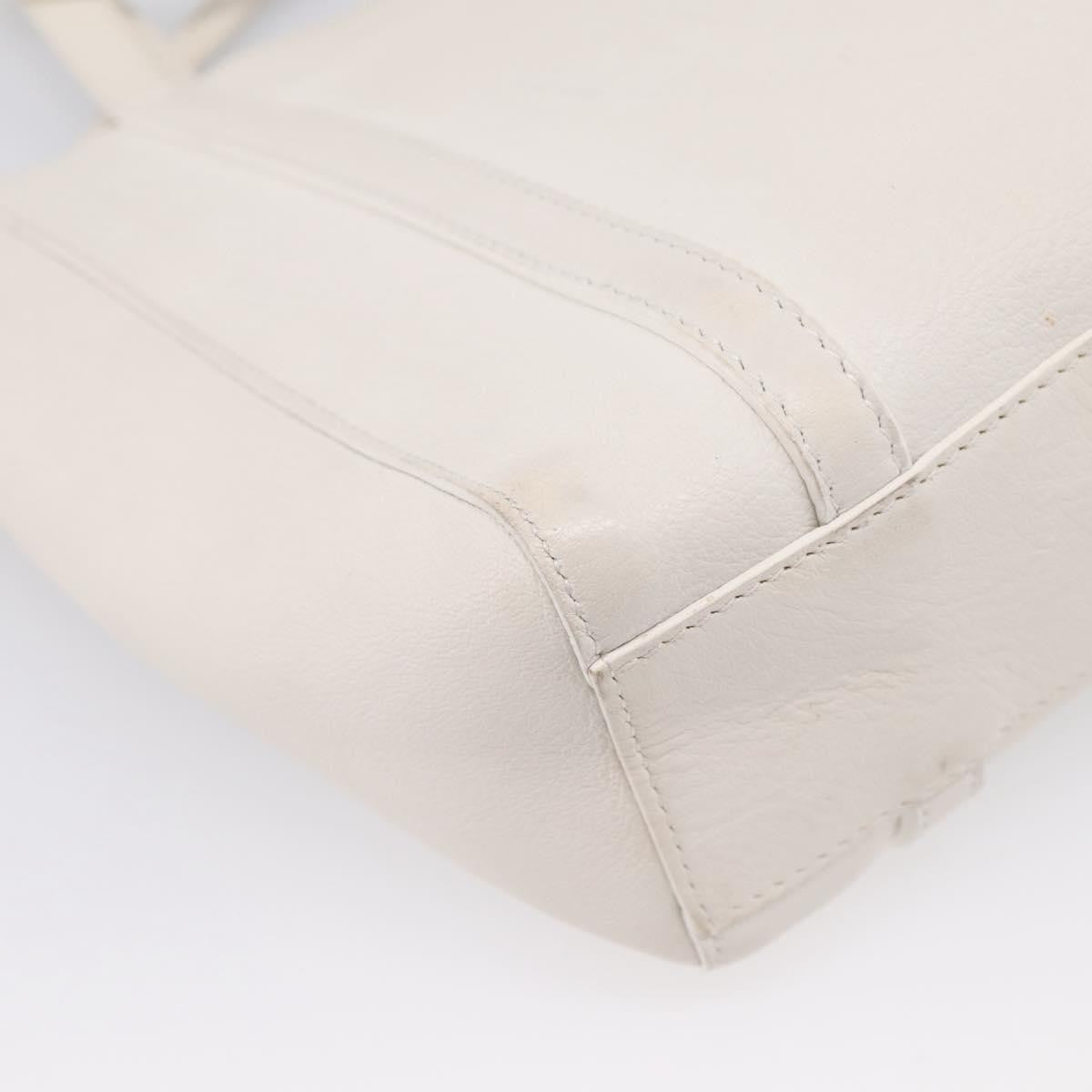 Balenciaga Everyday Leather White Leather Tote Bag Bag (Pre-Owned)