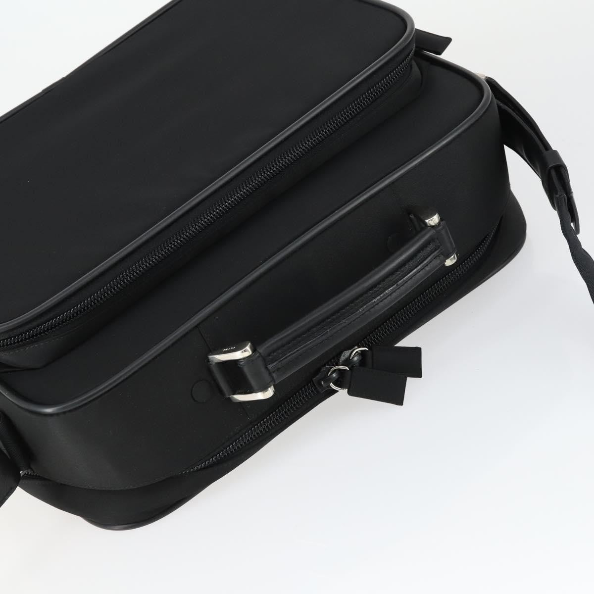 Prada Convertible Front Pocket Tessuto With Saffiano Leather Black Nylon Briefcase Bag (Pre-Owned)