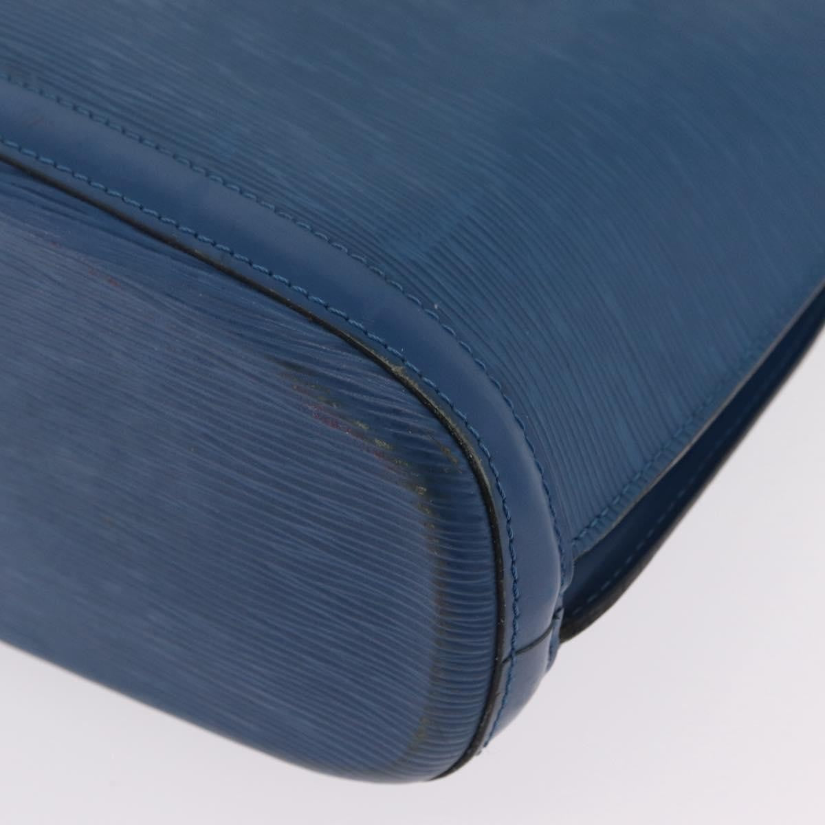 Louis Vuitton Lussac Epi Leather Blue Leather Handbag (Pre-Owned)