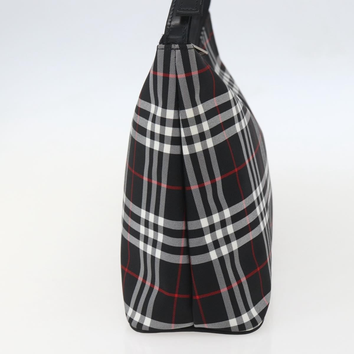 Burberry Nova Check Nylon Black Nylon Handbag (Pre-Owned)