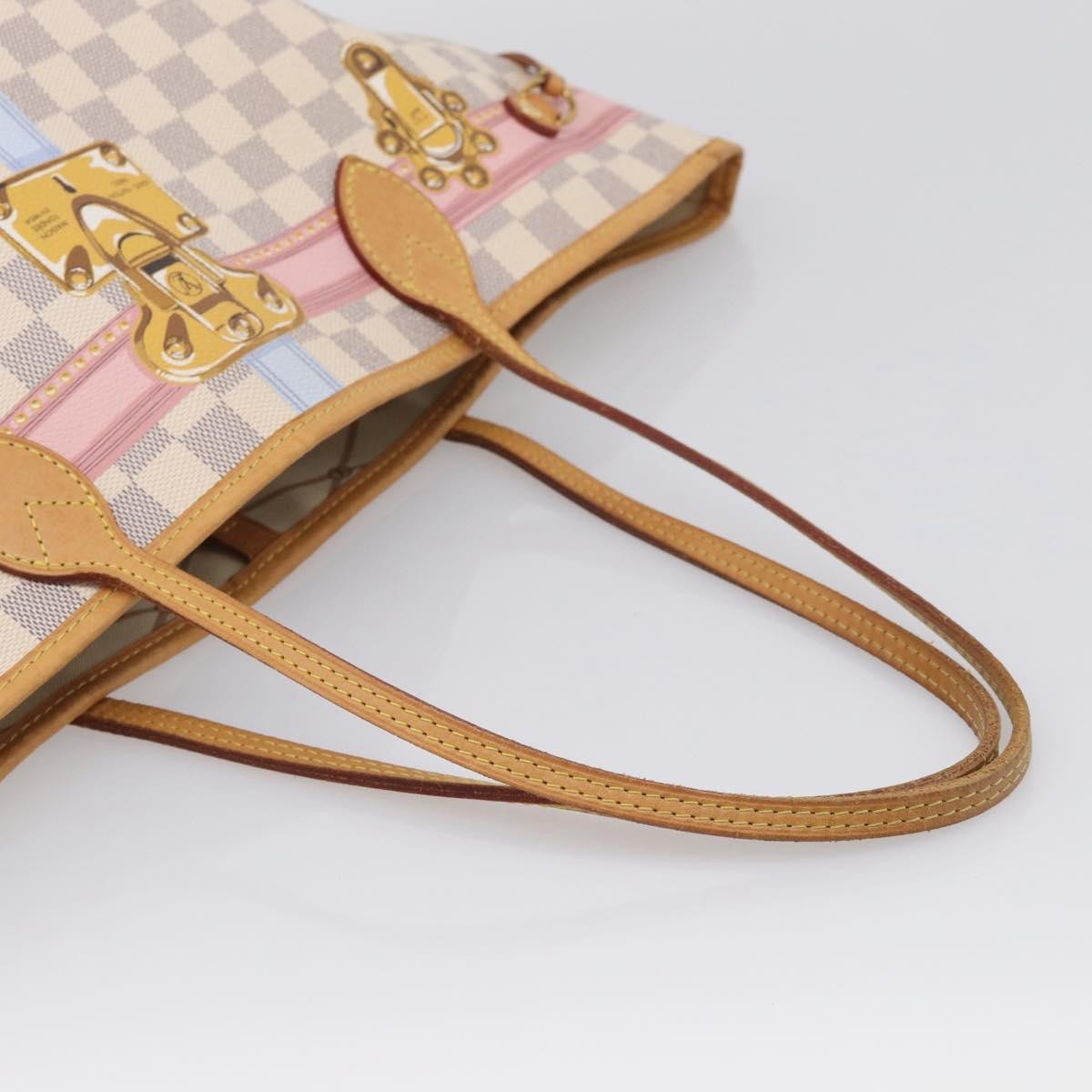 Louis Vuitton Neverfull Nm Limited Edition Damier Summer Trunks Multicolour Canvas Tote Bag Bag (Pre-Owned)