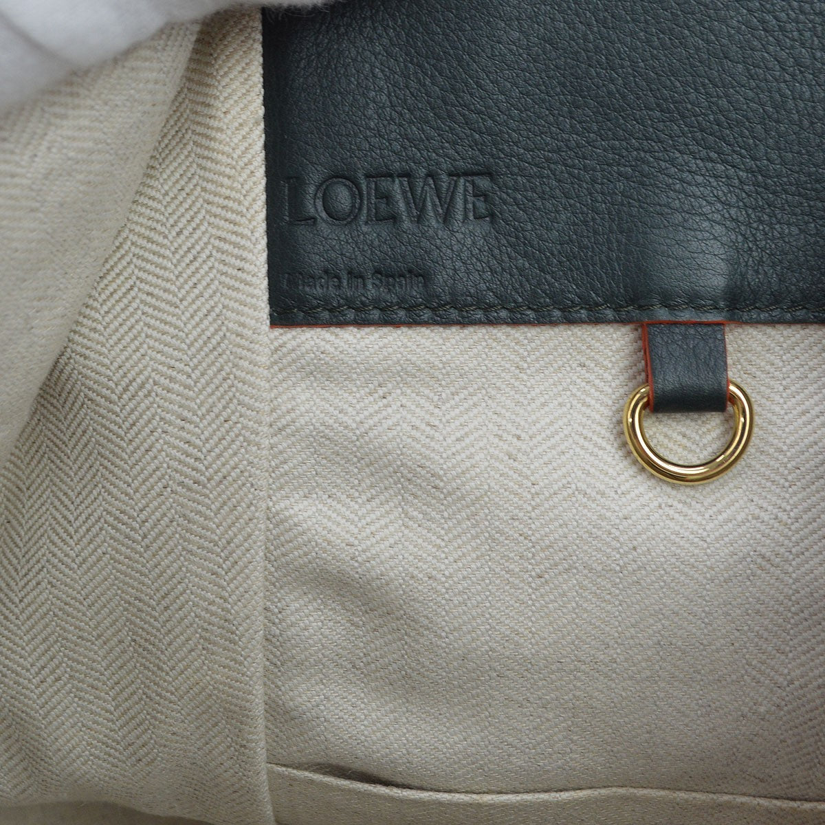 Loewe Hammock Leather Blue Calfskin Handbag (Pre-Owned)
