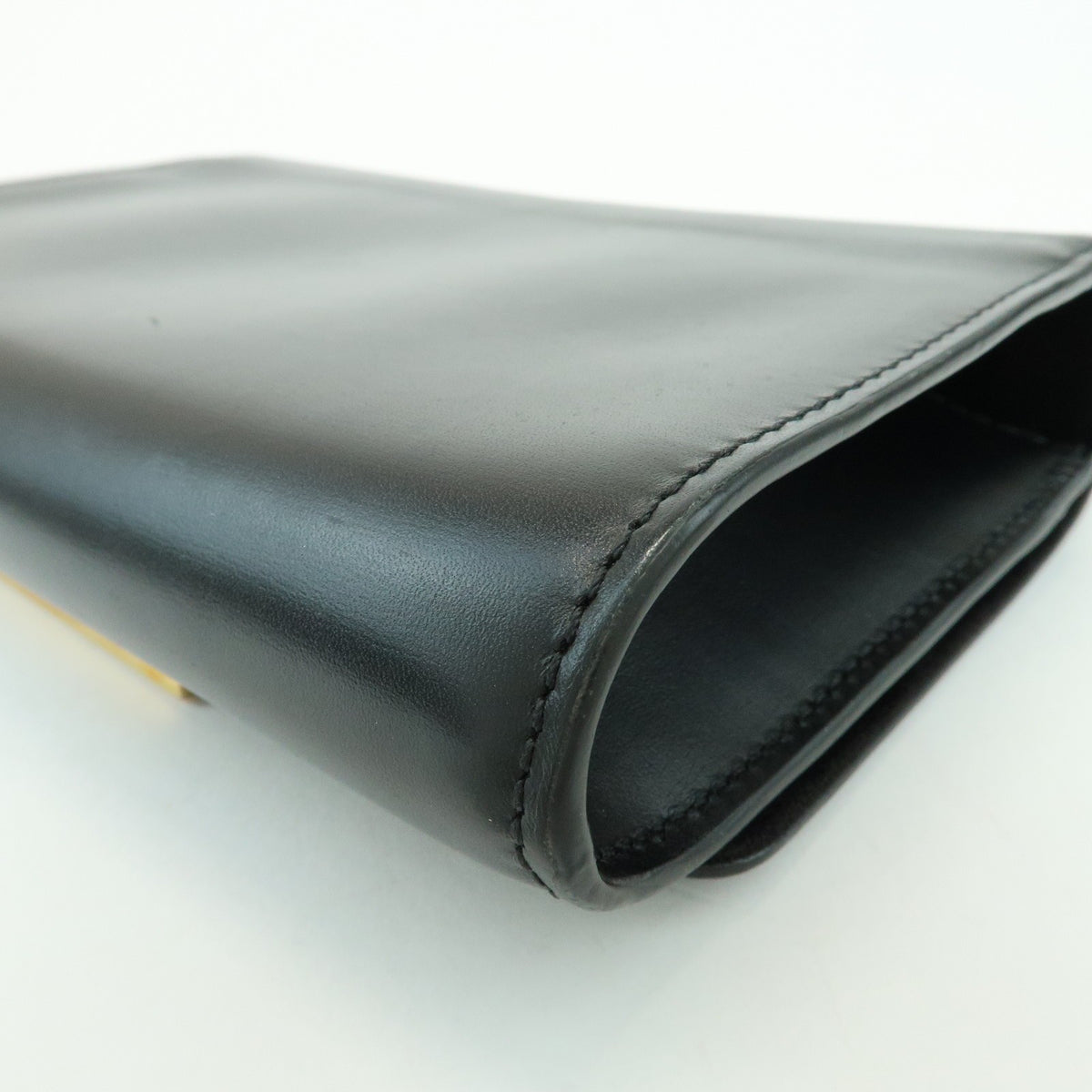Louis Vuitton Chain Louise Clutch Leather Black Leather Clutche & Pouche Bag (Pre-Owned)