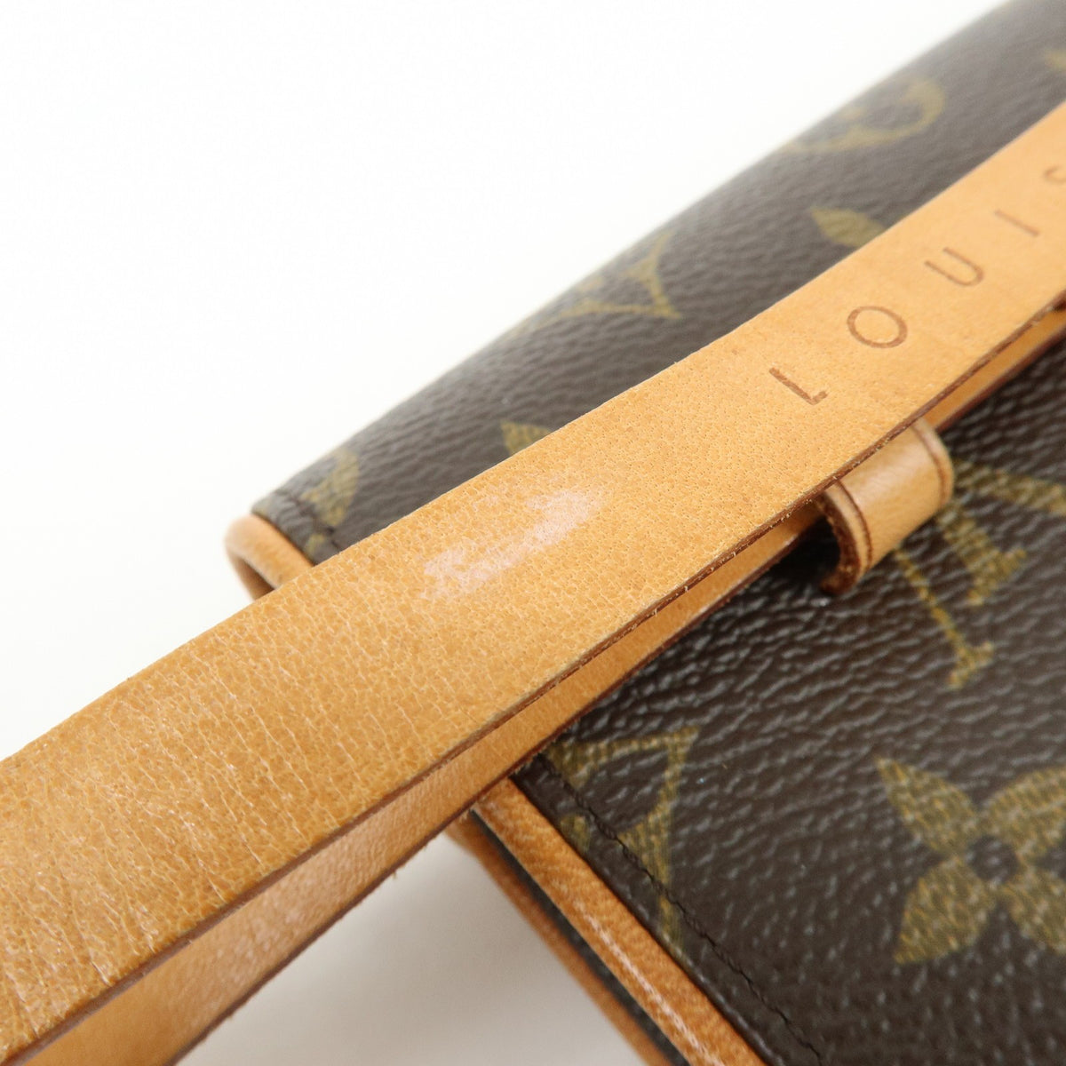 Louis Vuitton Florentine Waist Monogram Canvas Brown Canvas Handbag (Pre-Owned)
