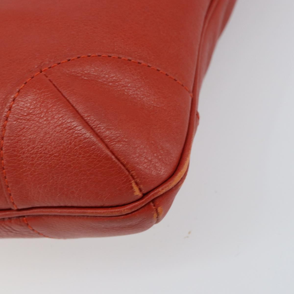 Chloe Vintage Leather Orange Leather Shoulder Bag Bag (Pre-Owned)