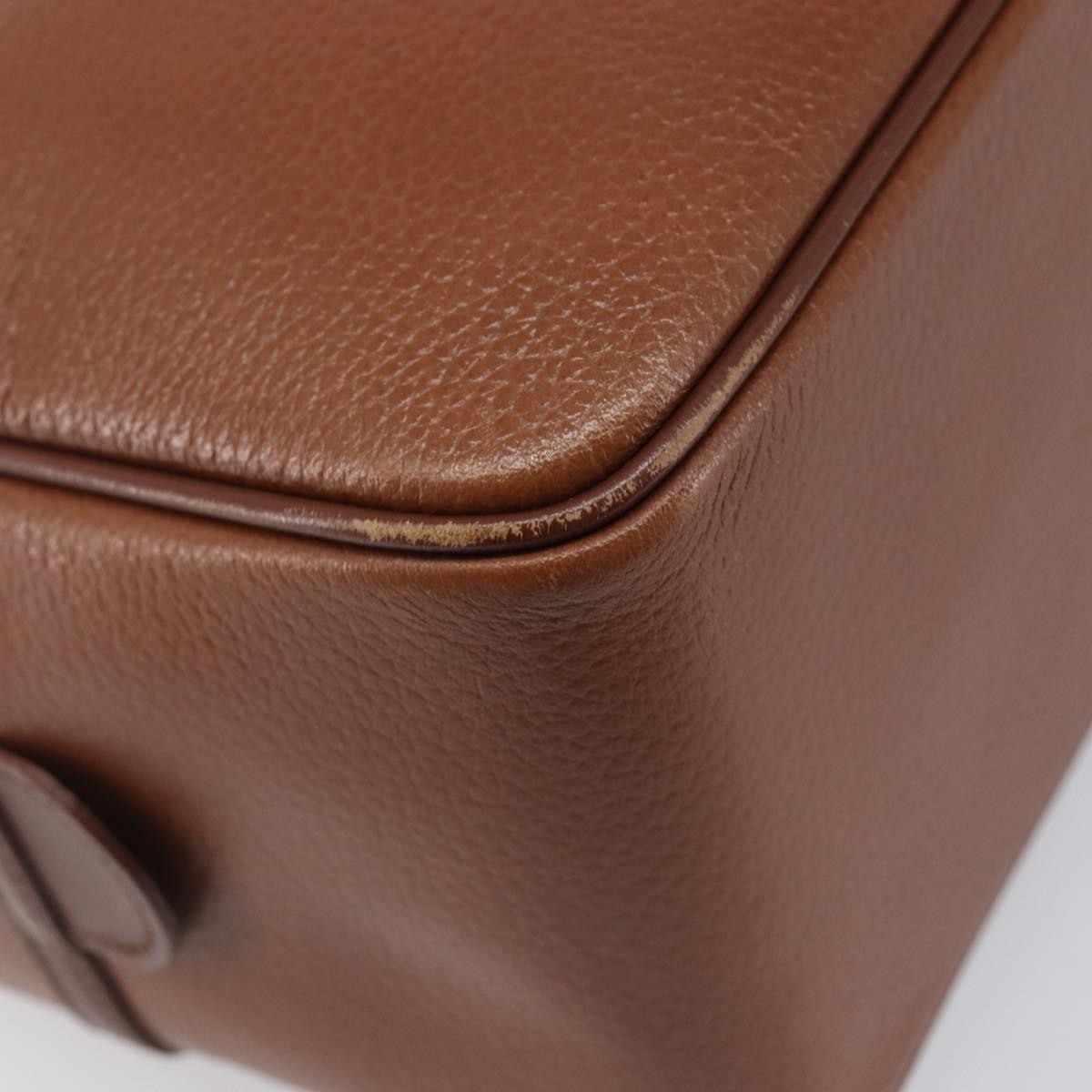 Burberry Vintage Boston Leather Brown Leather Handbag (Pre-Owned)