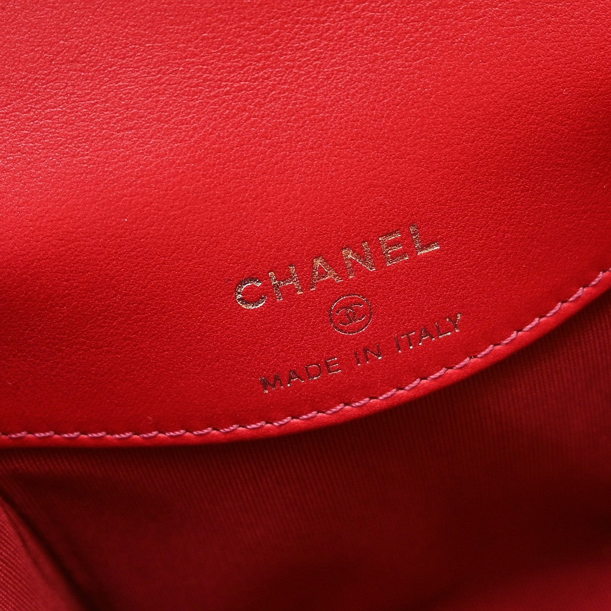 Chanel So Black Trendy Cc Clutch With Chain Quilted Lambskin Red Leather Shoulder Bag Bag (Pre-Owned)