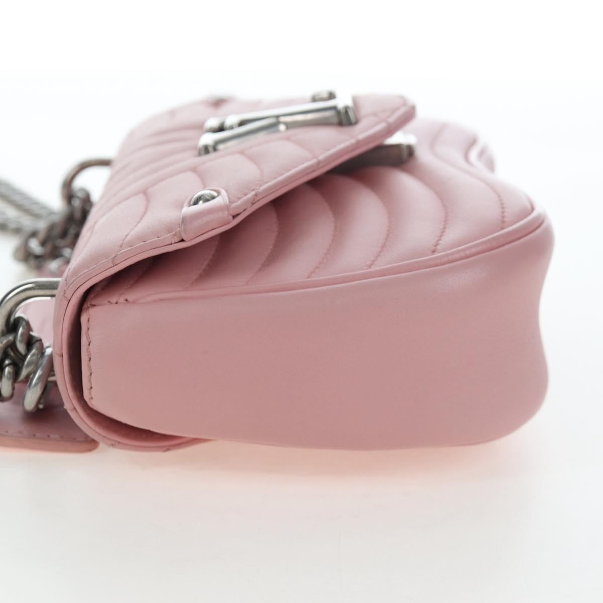Louis Vuitton New Wave Chain Quilted Leather Pink Leather Handbag (Pre-Owned)