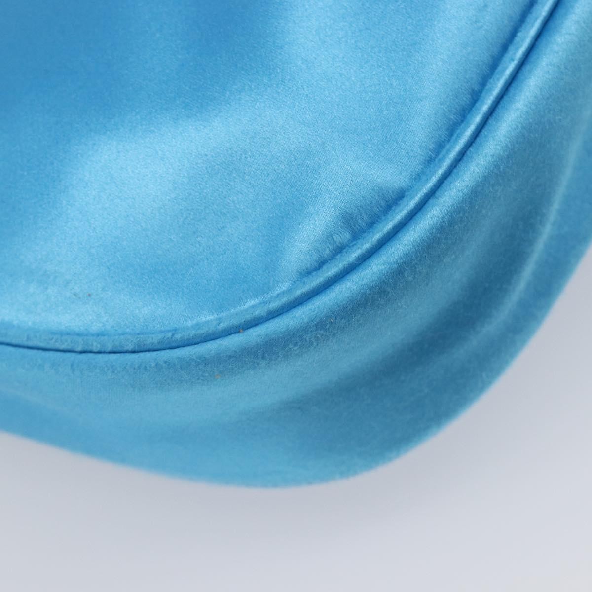 Balenciaga Leopolda Satin Blue Satin Shoulder Bag Bag (Pre-Owned)