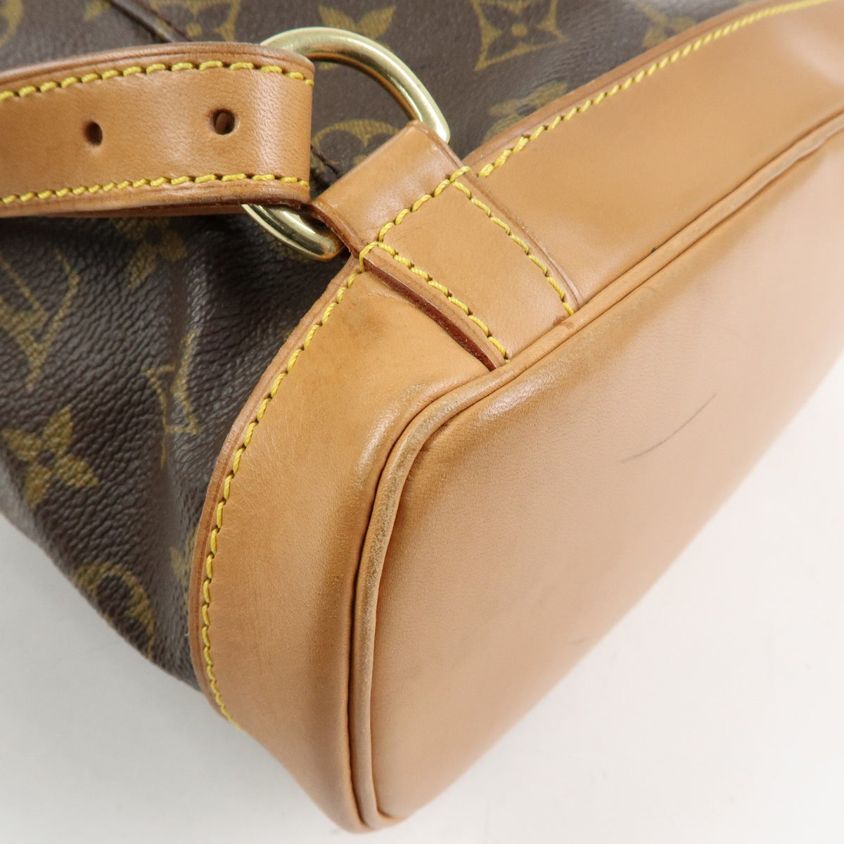 Louis Vuitton Vintage Montsouris Monogram Canvas Brown Canvas Backpack Bag (Pre-Owned)