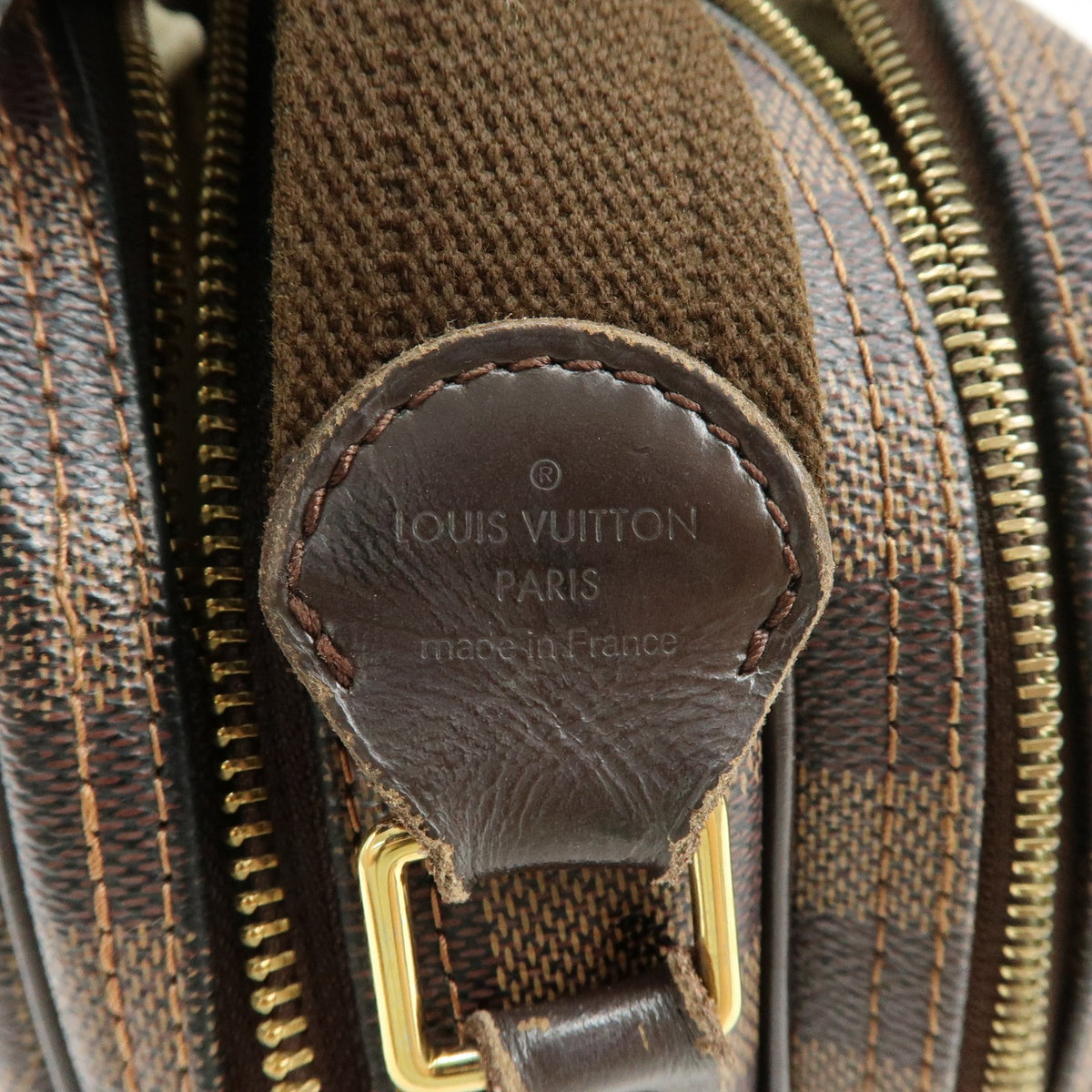 Louis Vuitton Reporter Damier Brown Canvas Shoulder Bag Bag (Pre-Owned)