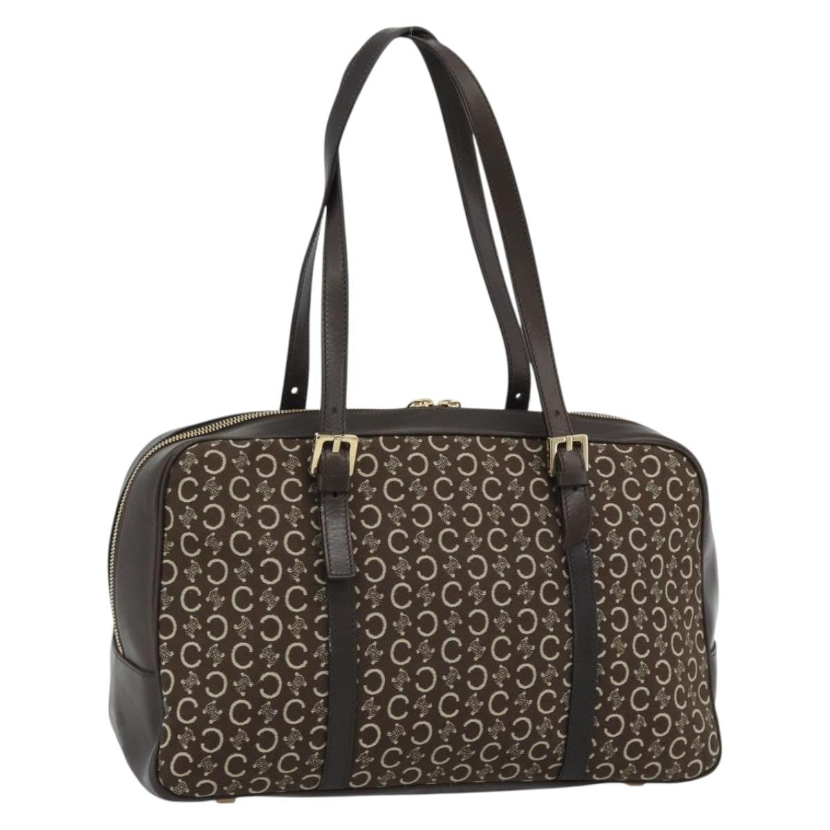 Celine C Macadam Canvas And Leather Brown Canvas Handbag (Pre-Owned)