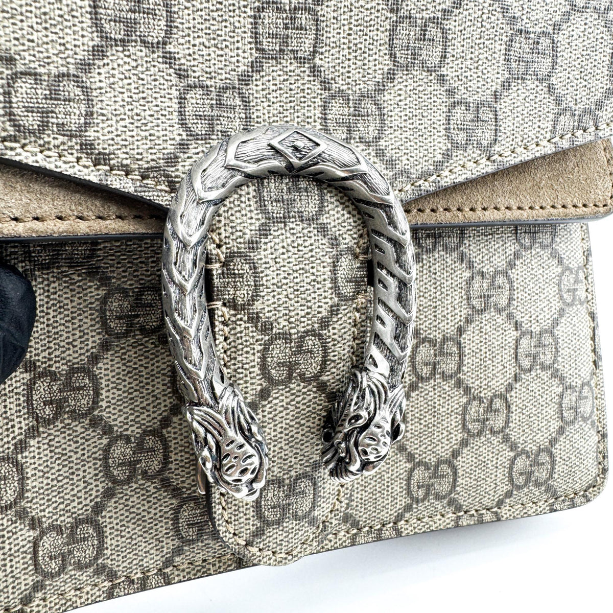 Gucci Dionysus Gg Coated Canvas Brown Canvas Handbag (Pre-Owned)