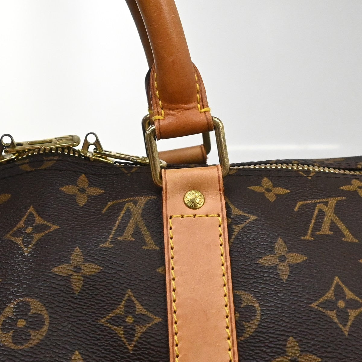 Louis Vuitton Keepall Monogram Canvas Brown Canvas Travel Bag Bag (Pre-Owned)