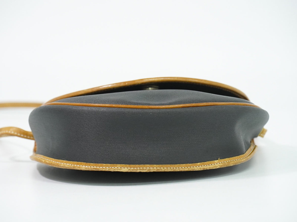 Christian Dior Cd Shoulder Bag Canvas And Leather Black Pvc Shoulder Bag Bag (Pre-Owned)