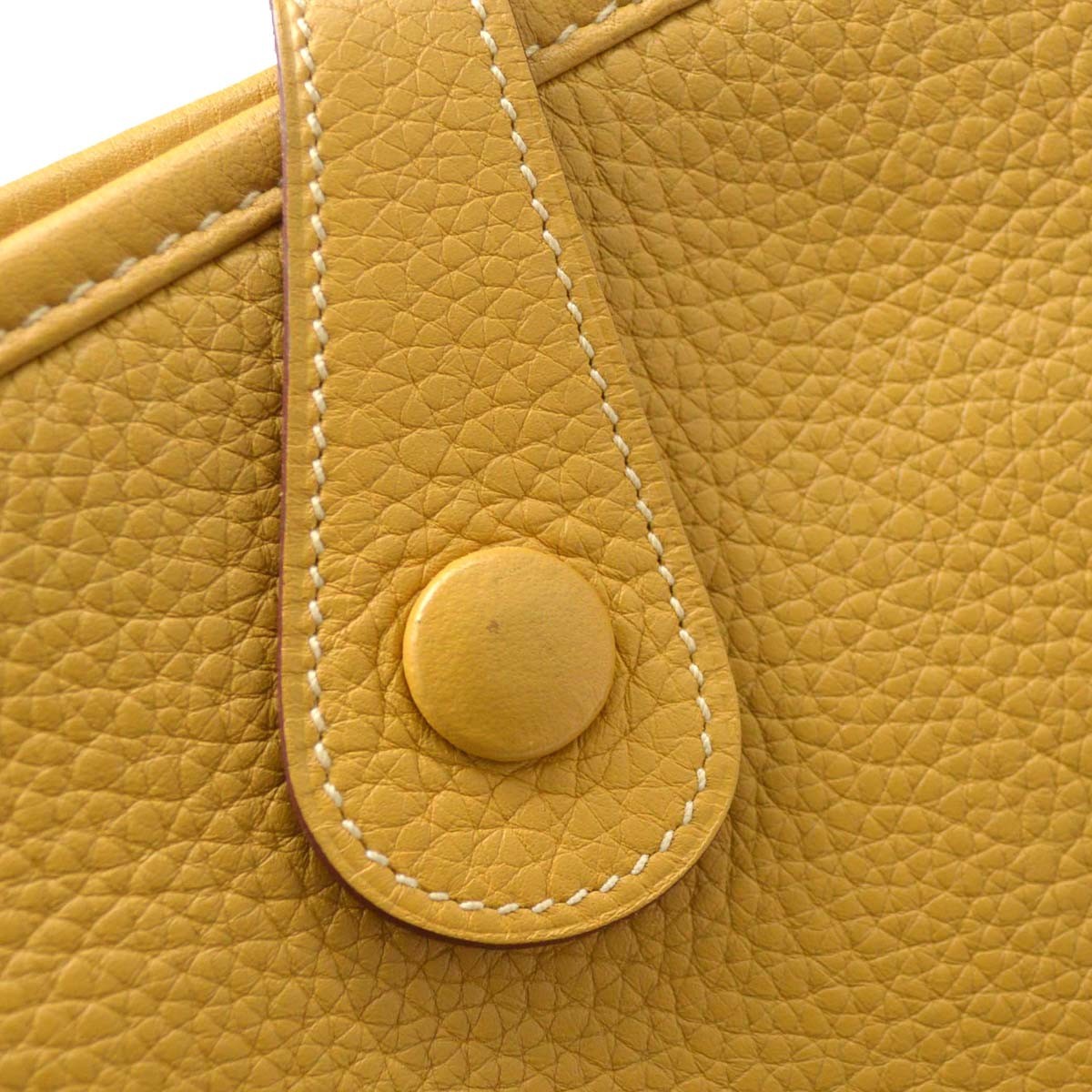 Hermes Evelyne Clémence Yellow Leather Shoulder Bag Bag (Pre-Owned)