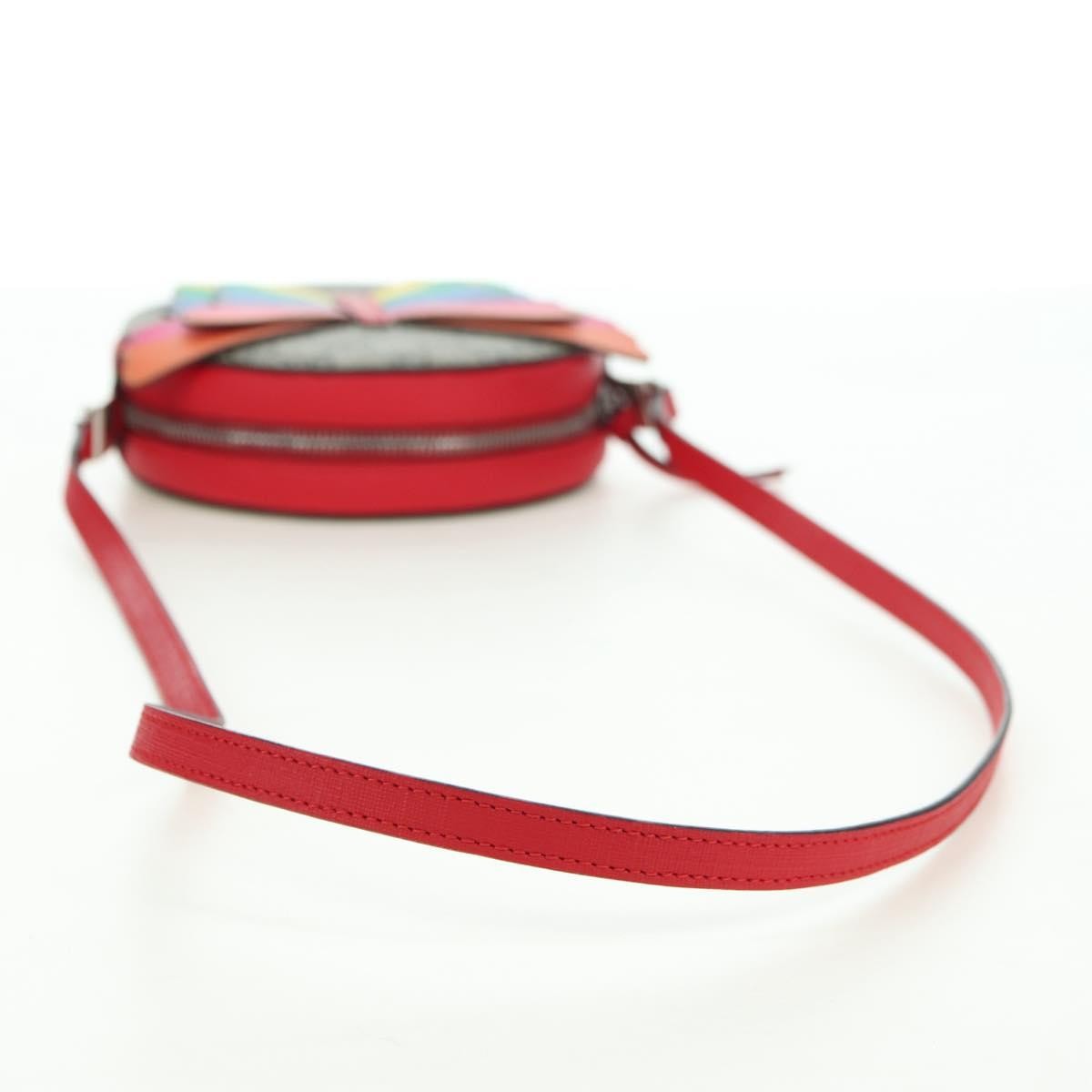 Gucci Kids Gg Supreme Rainbow Butterfly Gg Canvas Beige Pvc Shoulder Bag Bag (Pre-Owned)